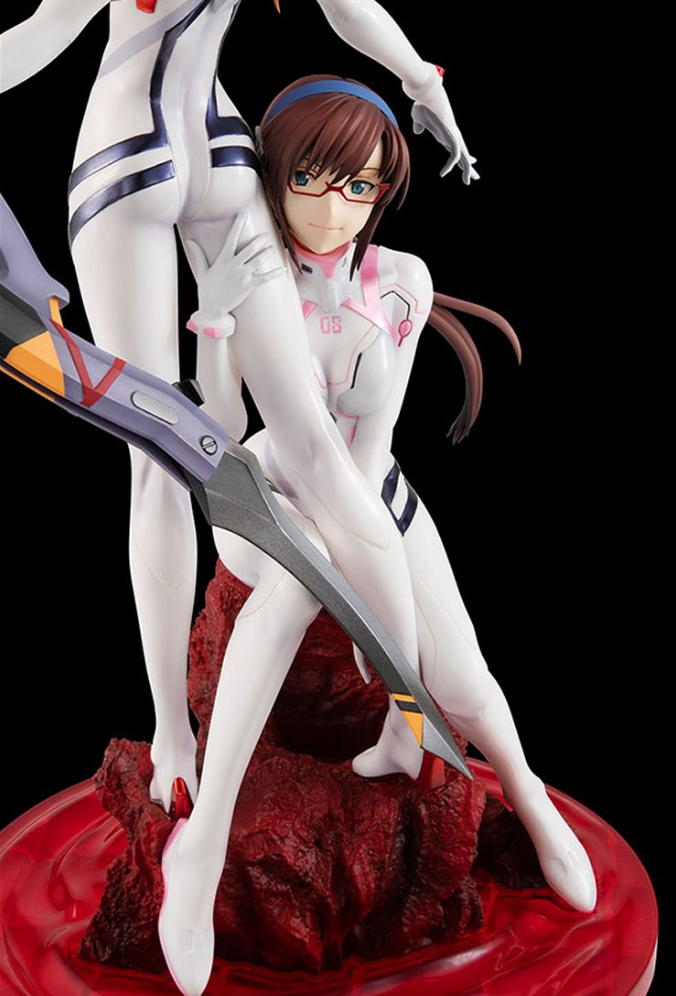 Rebuild of Evengelion Asuka Langley Shikinami and Makinami Mari Illustrious Statue