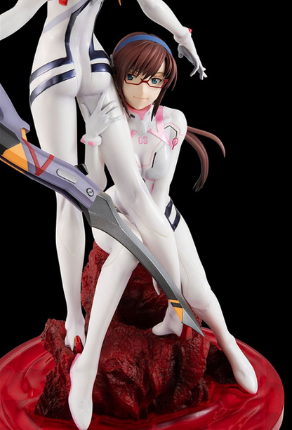 Rebuild of Evengelion Asuka Langley Shikinami and Makinami Mari Illustrious Statue