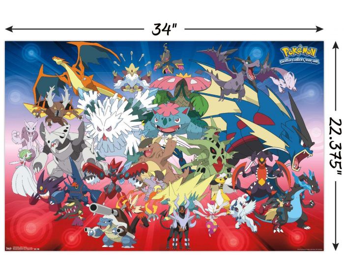 Pokemon Mega Evolutions Poster
