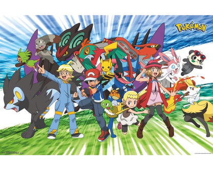 Pokemon Kalos Region Poster