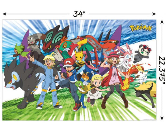 Pokemon Kalos Region Poster
