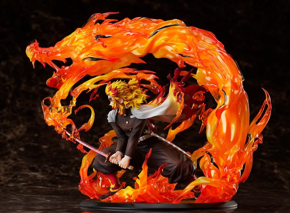 Demon Slayer: Kimetsu no Yaiba Kyojuro Rengoku Flame Breathing Esoteric Art Ninth Form: Rengoku 1:8 Scale Figure